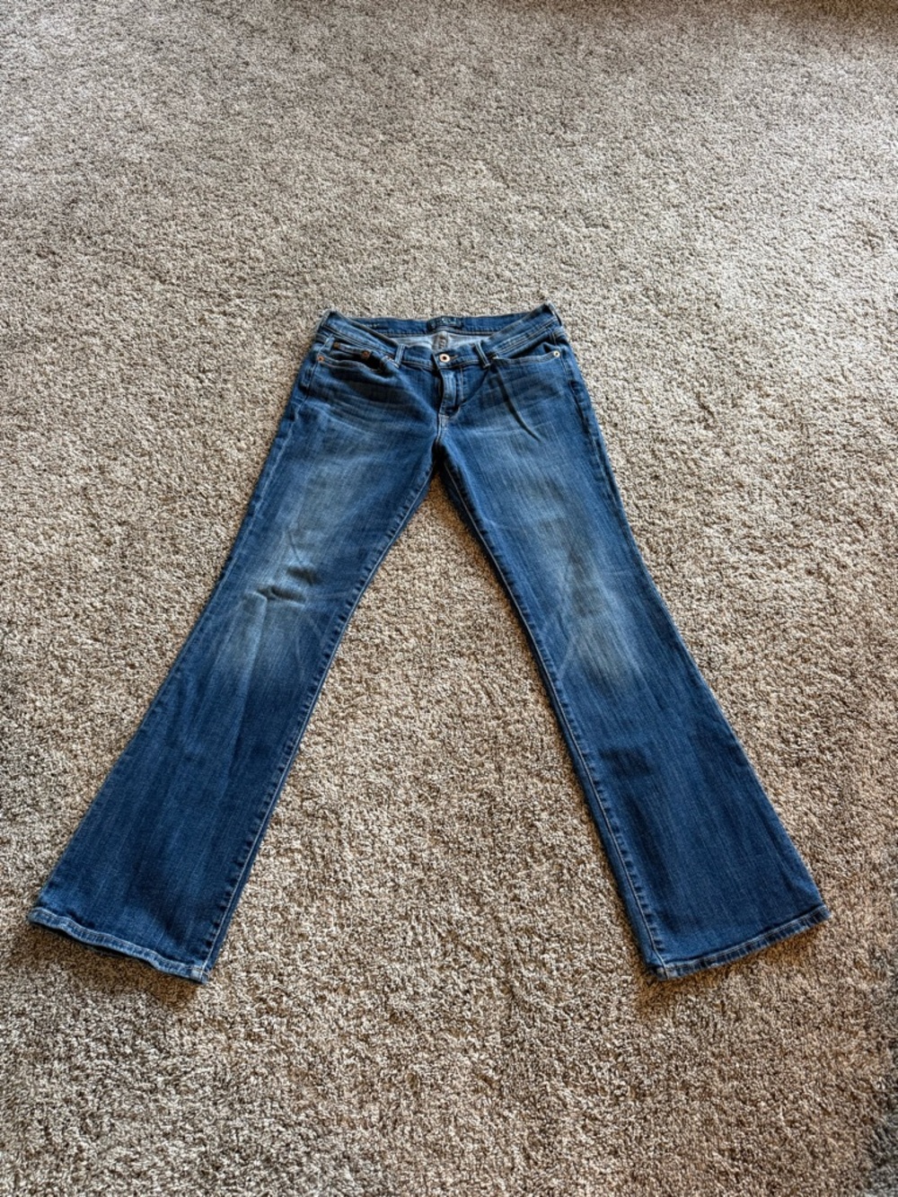 Lucky Brand Blue Flare Wide-Leg Jeans